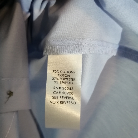 Calvin Klein Button Down Stretch Shirt  size Lg - Picture 6 of 7